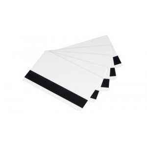 Karty plastikowe magnetyczne HICO,  CR80 białe, opakowanie 500 sztuk